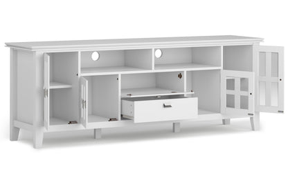 White | Artisan 72 inch TV Stand with 26 inch 5 Shelf Bookcases (Set of 3)