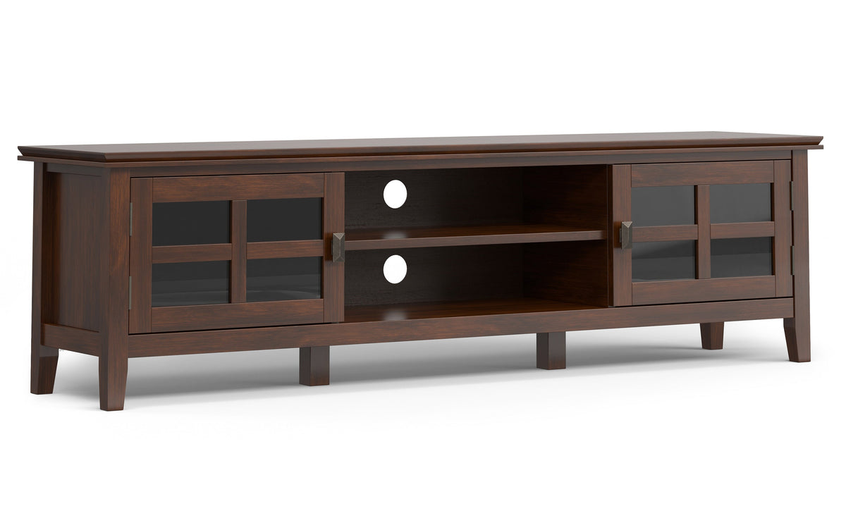 Artisan 72 inch Low TV Stand with 26 inch 5 Shelf Bookcases (Set of 3)