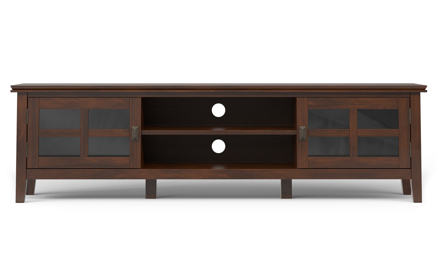 Artisan 72 inch Low TV Stand with 26 inch 5 Shelf Bookcases (Set of 3)