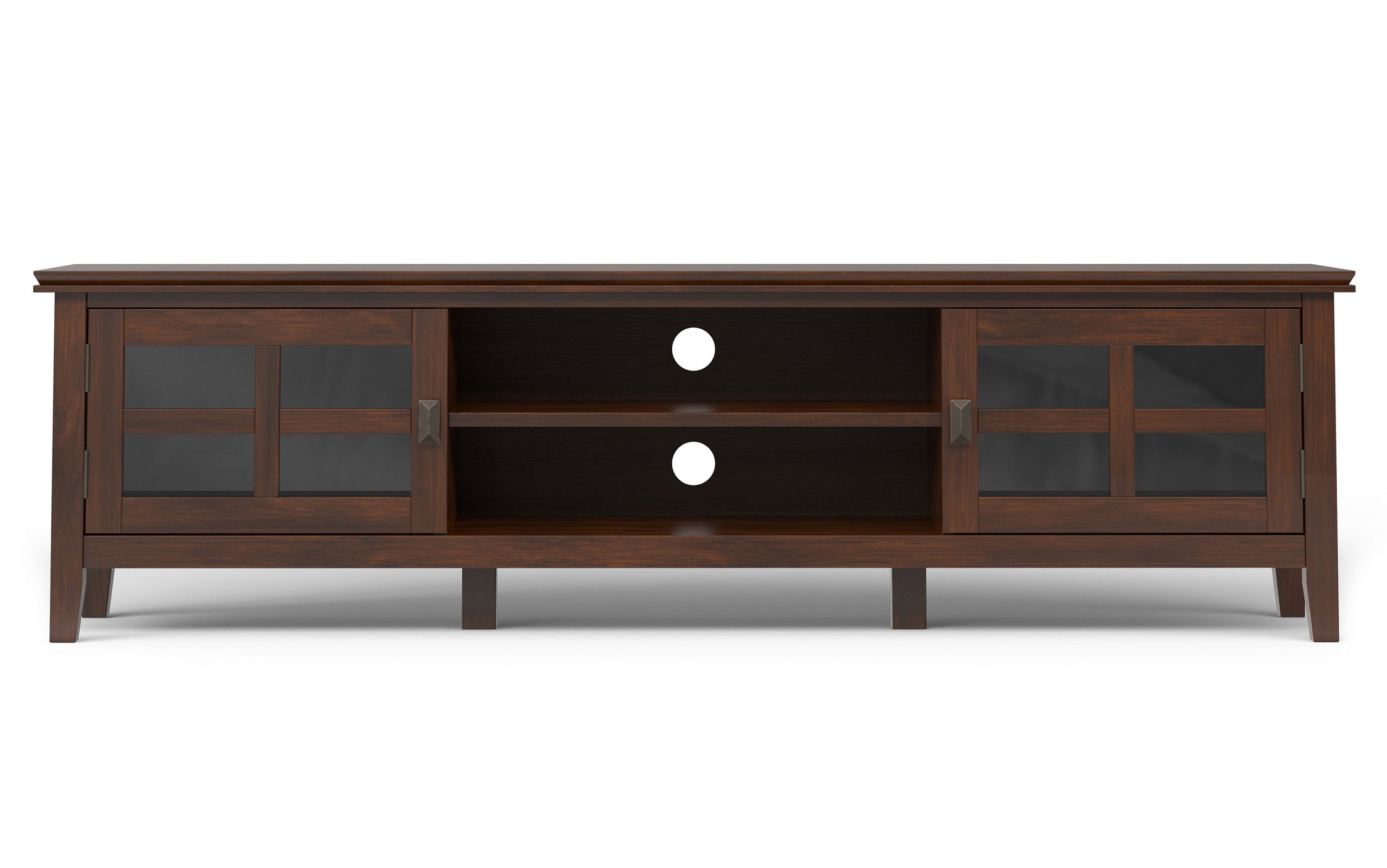Artisan 72 inch Low TV Stand with 26 inch 5 Shelf Bookcases (Set of 3)