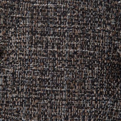 Ebony Tweed Style Fabric | Avalon Linen Look Storage Ottoman with Three Trays