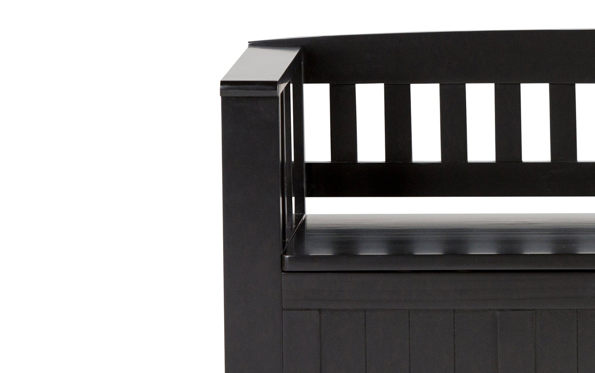 Black | Acadian Entryway Bench
