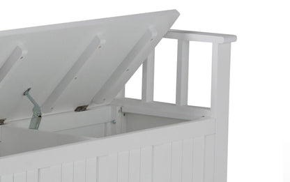 White | Acadian Entryway Bench