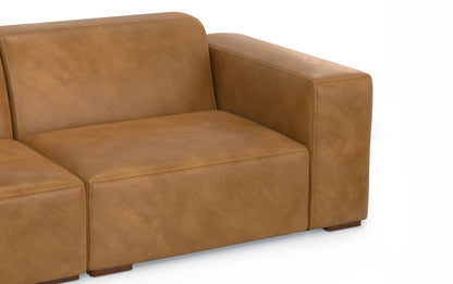 Sienna Genuine Leather | Rex 2 Seater Sofa and Left Chaise in Genuine Leather