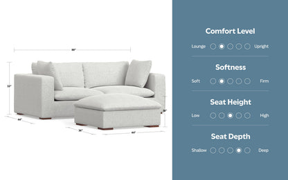 Jasmine 2 Seater Sofa and Ottoman