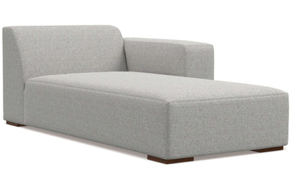 Pale Grey Performance Fabric | Rex 2 Seater Sofa and Right Chaise in Performance Fabric