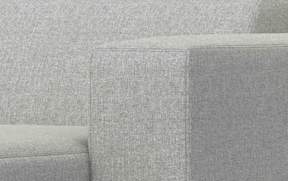 Pale Grey Performance Fabric | Rex 2 Seater Sofa and Right Chaise in Performance Fabric