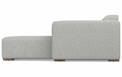 Pale Grey Performance Fabric | Rex 2 Seater Sofa and Right Chaise in Performance Fabric