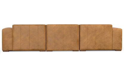 Sienna Genuine Leather | Rex 2 Seater Sofa and Right Chaise in Genuine Leather