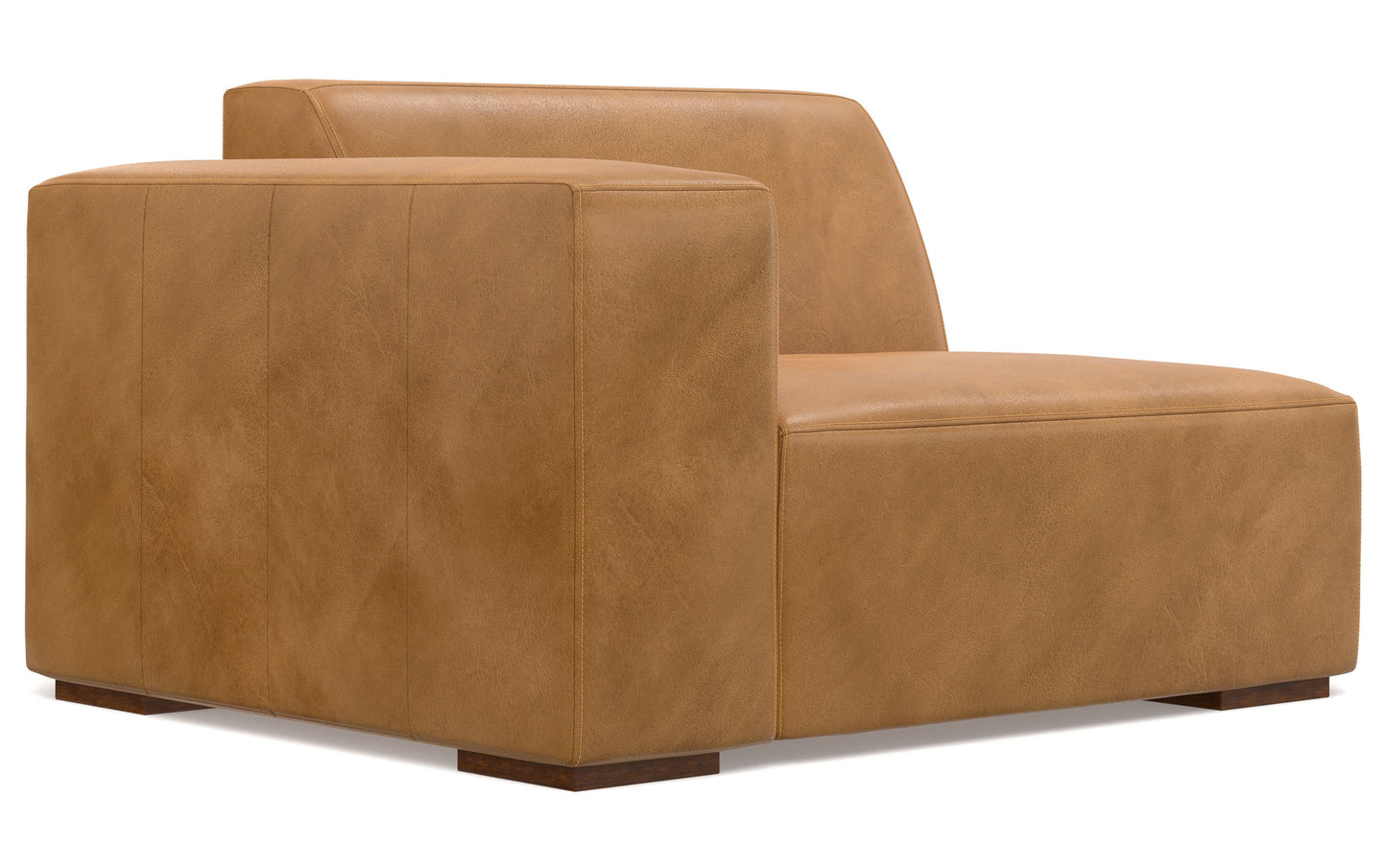 Sienna Genuine Leather | Rex 2 Seater Sofa and Right Chaise in Genuine Leather