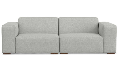 Pale Grey Performance Fabric | Rex 2 Seater Sofa in Performance Fabric