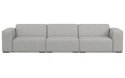 Pale Grey Performance Fabric | Rex 3 Seater Sofa Performance Fabric