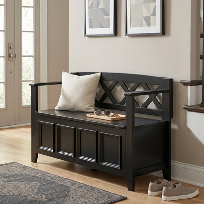 Black | Amherst Entryway Bench