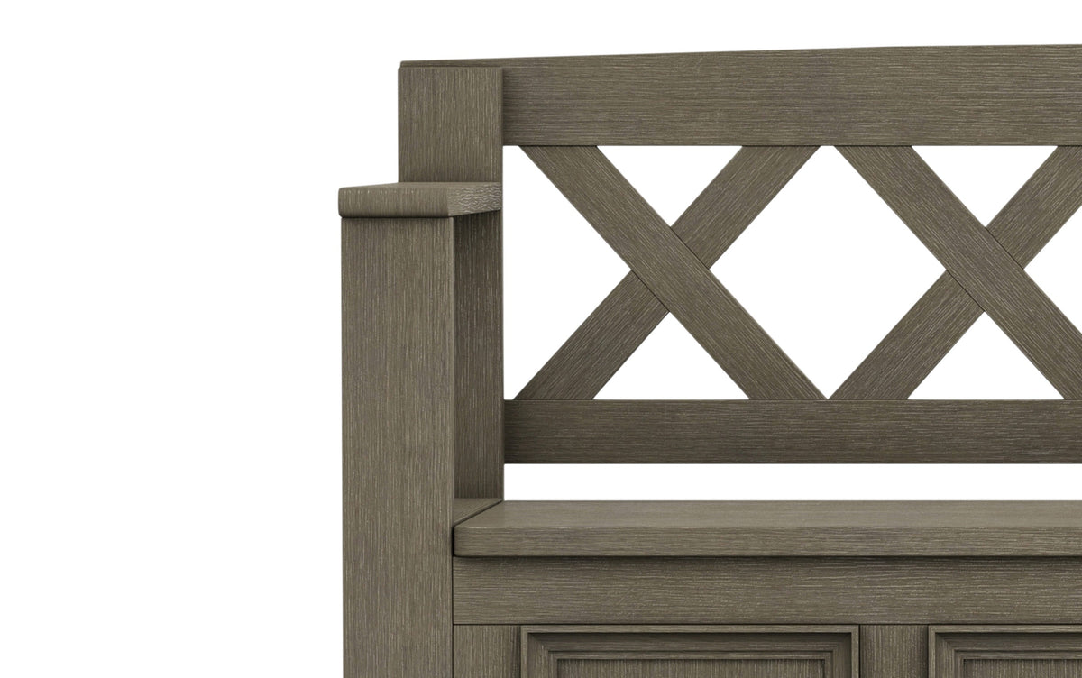Farmhouse Grey | Amherst Entryway Bench
