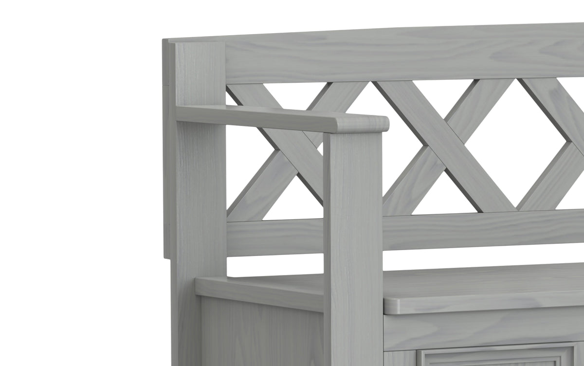Fog Grey | Amherst Entryway Bench