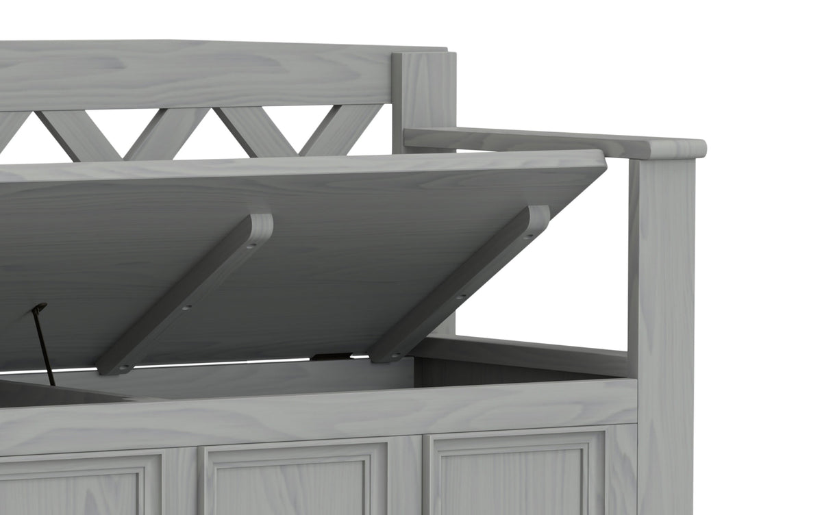 Fog Grey | Amherst Entryway Bench
