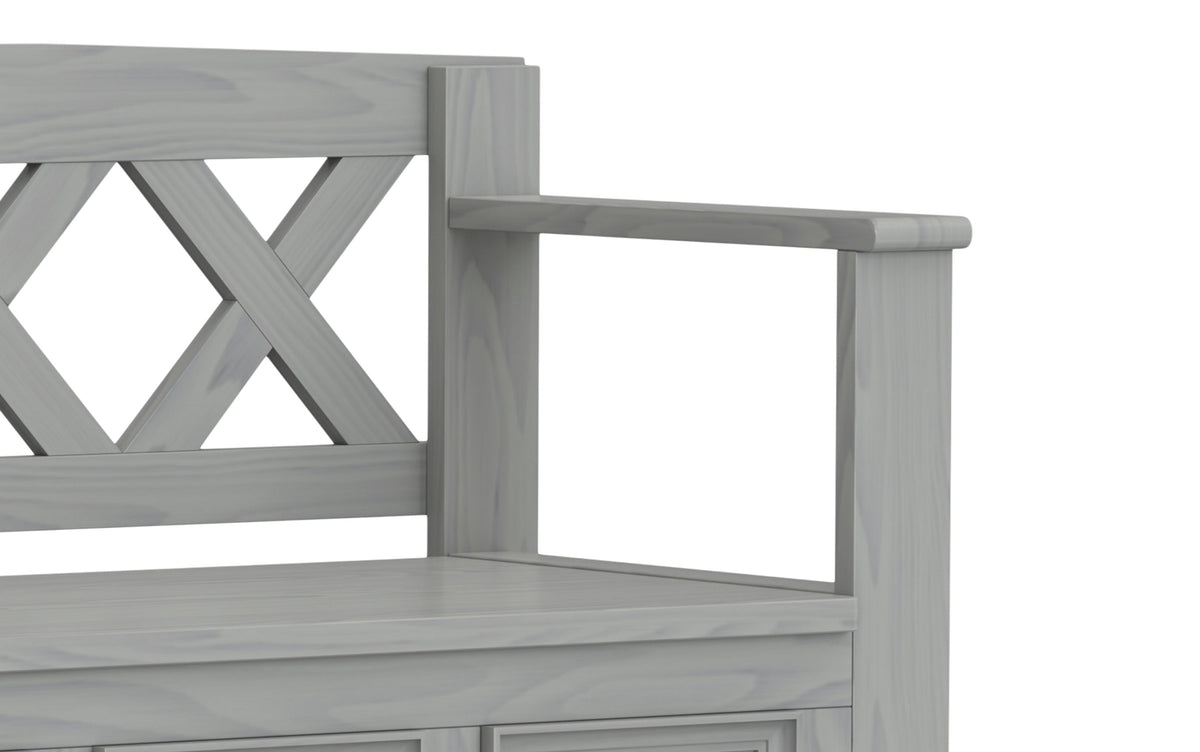 Fog Grey | Amherst Entryway Bench