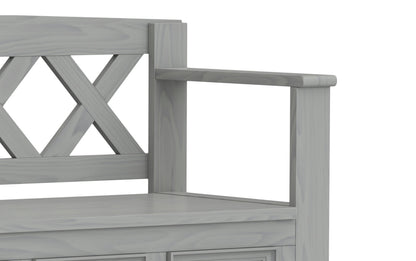 Fog Grey | Amherst Entryway Bench