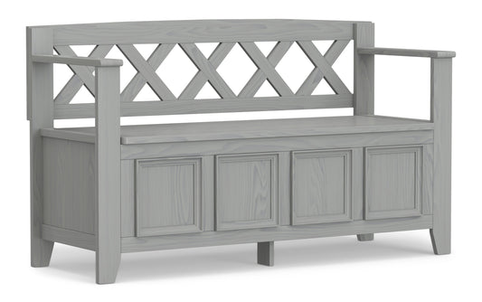 Fog Grey | Amherst Entryway Bench