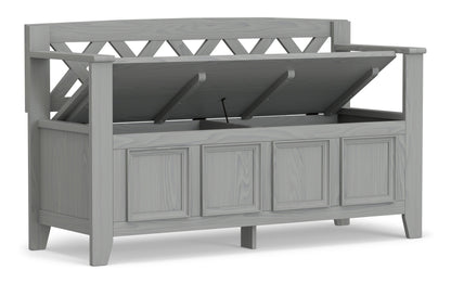 Fog Grey | Amherst Entryway Bench