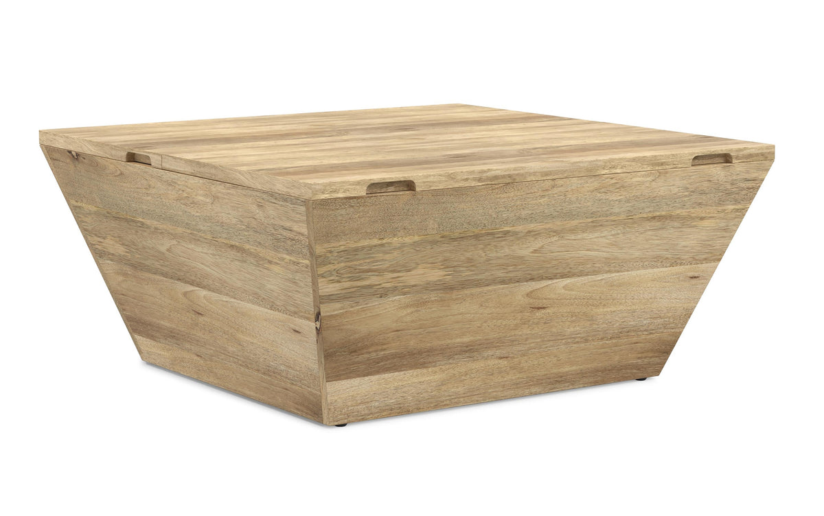 Refined Natural | Abba 36 inch Square Lift Top Coffee Table