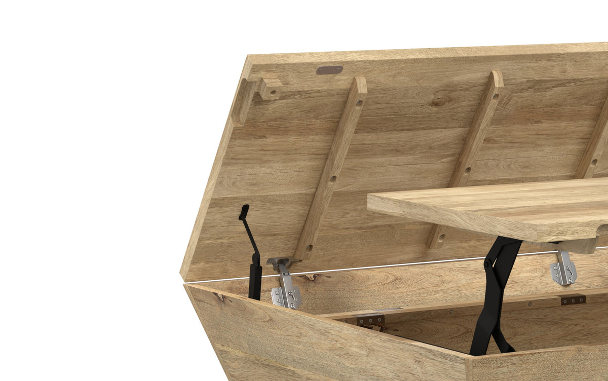 Refined Natural | Abba 36 inch Square Lift Top Coffee Table
