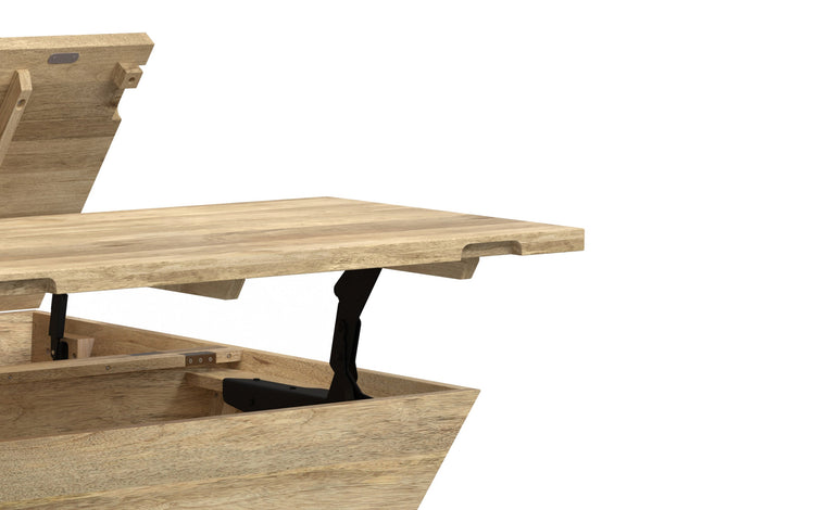Refined Natural | Abba 36 inch Square Lift Top Coffee Table
