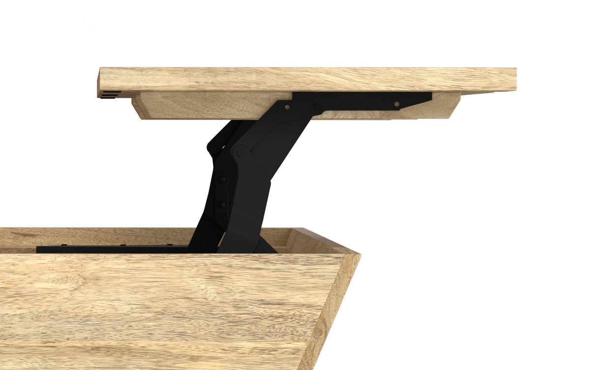 Refined Natural | Abba 36 inch Square Lift Top Coffee Table