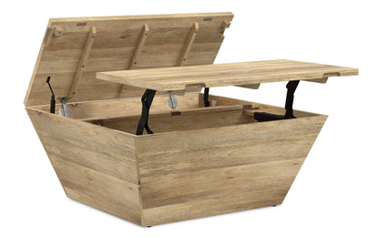 Refined Natural | Abba 36 inch Square Lift Top Coffee Table