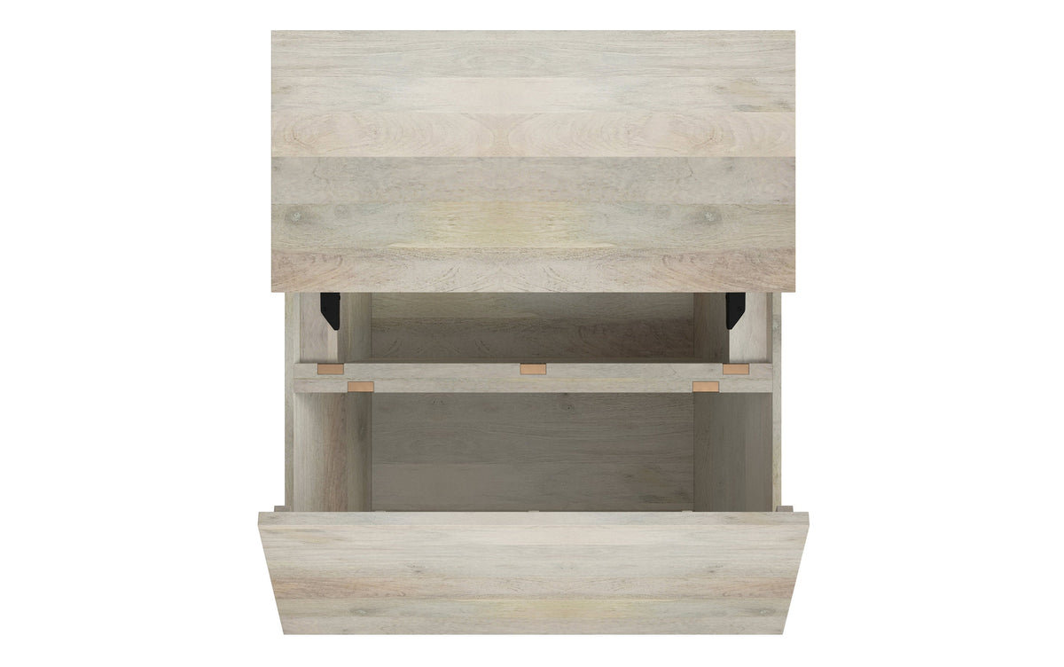 White Wash | Abba 36 inch Square Lift Top Coffee Table