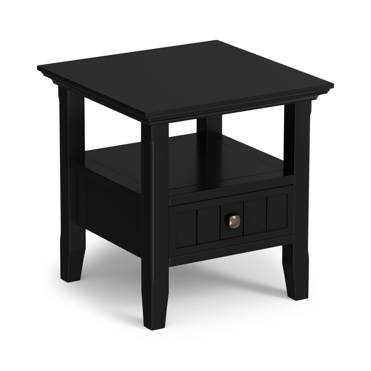Black | Acadian End Table with Drawer