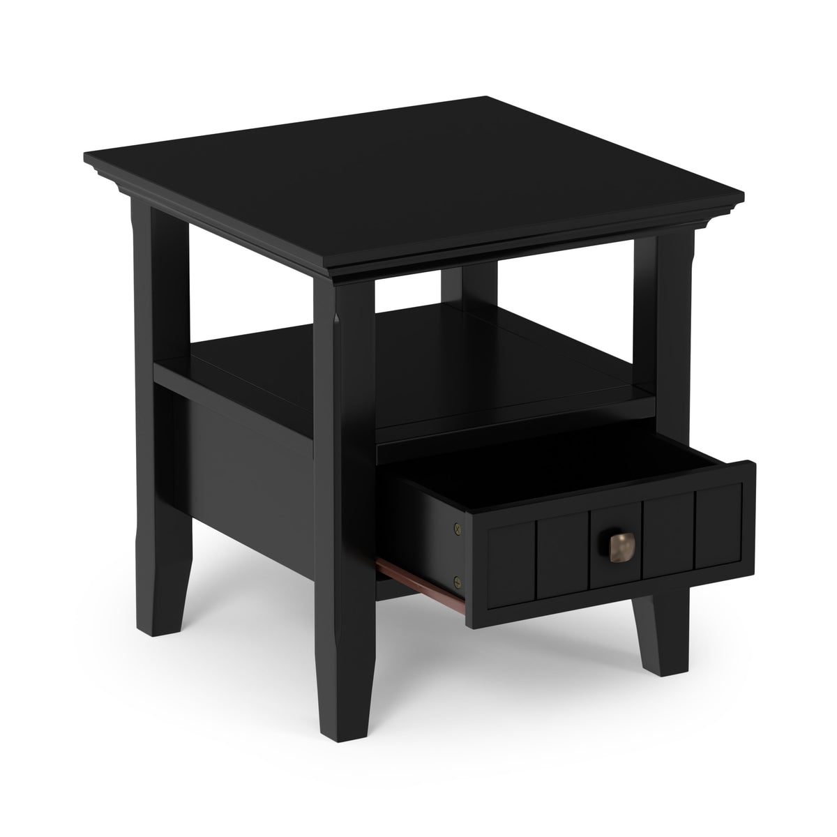 Black | Acadian End Table with Drawer