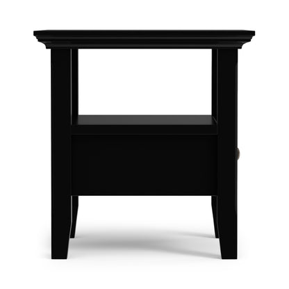 Black | Acadian End Table with Drawer