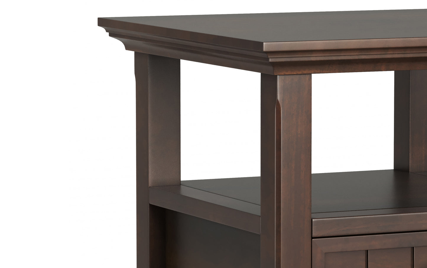 Brunette Brown | Acadian End Table with Drawer