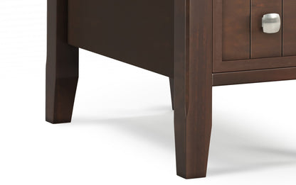 Brunette Brown | Acadian Narrow Side Table with Drawer