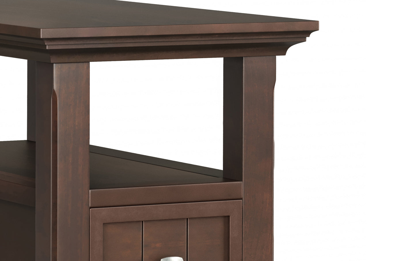 Brunette Brown | Acadian Narrow Side Table with Drawer