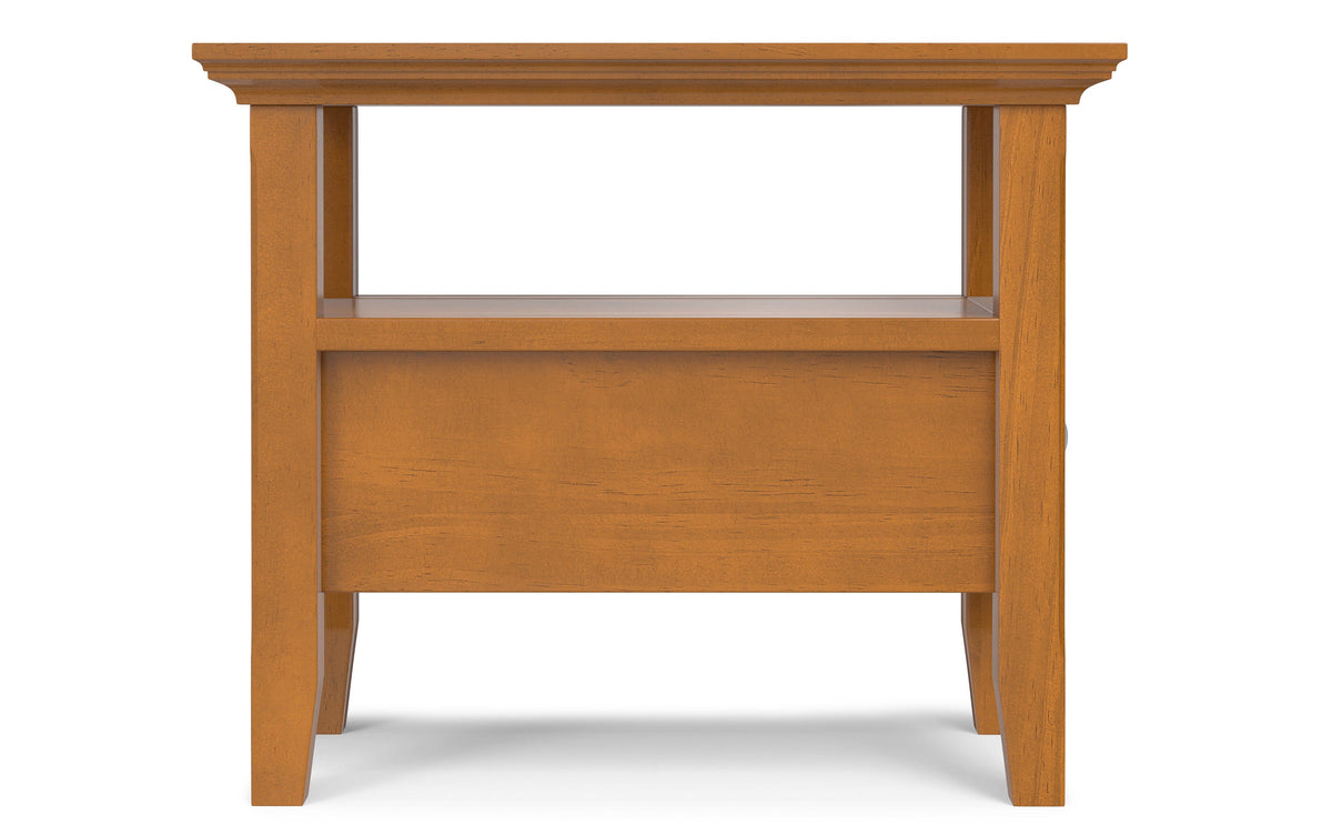 Light Golden Brown | Acadian Narrow Side Table with Drawer