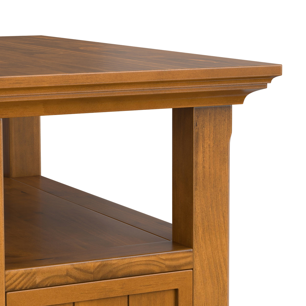 Light Golden Brown | Acadian Narrow Side Table with Drawer