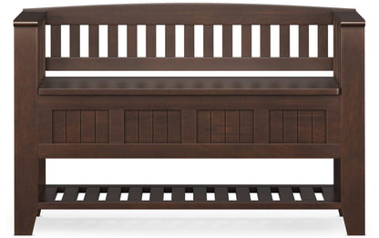 Acadian Entryway Storage Bench with Shelf