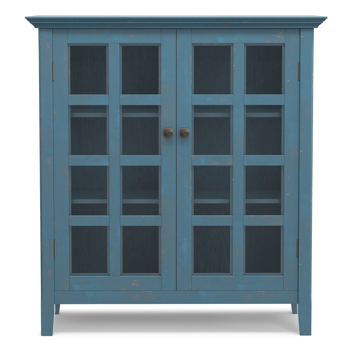 Distressed Coastal Blue | Acadian Medium Storage Cabinet