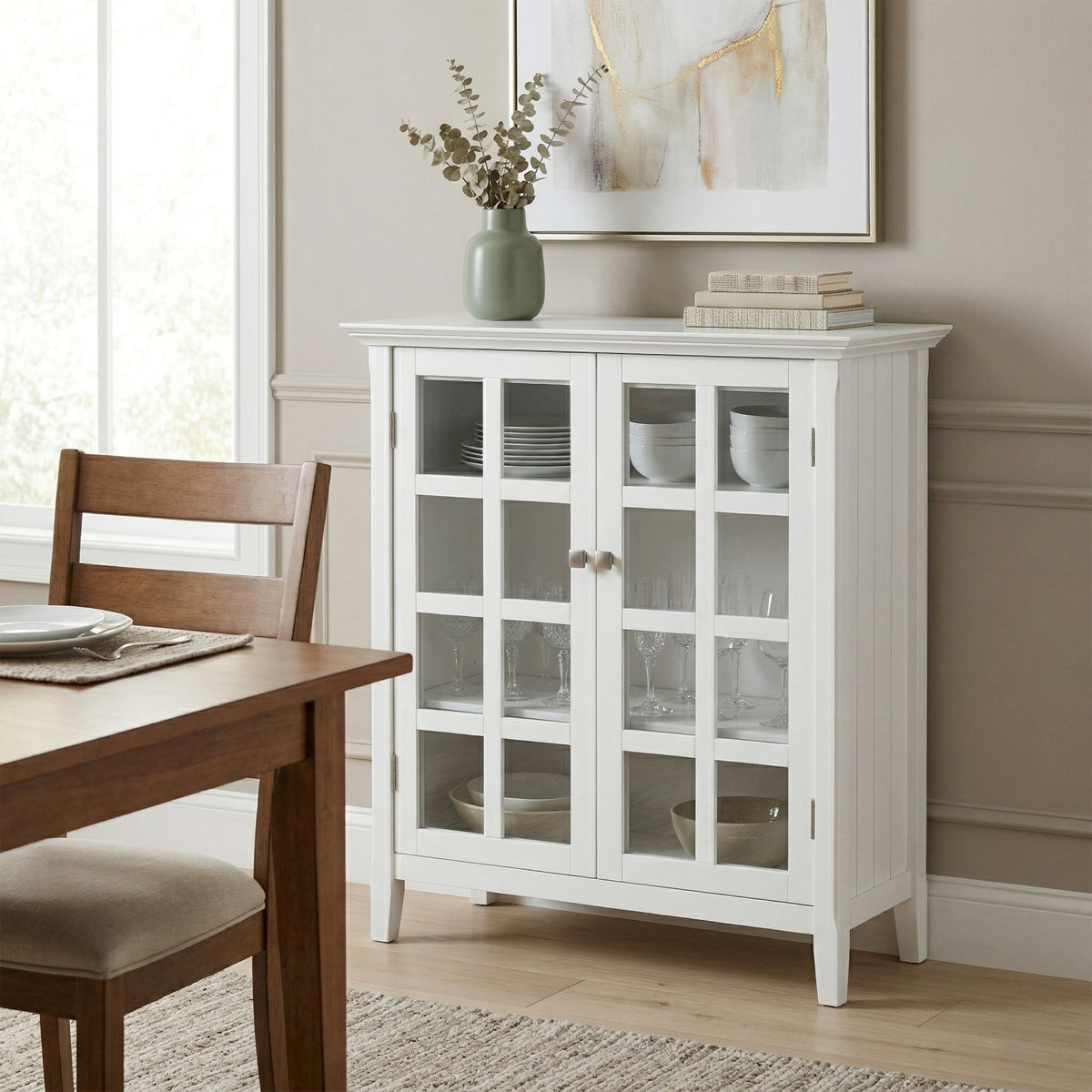 White | Acadian Medium Storage Cabinet