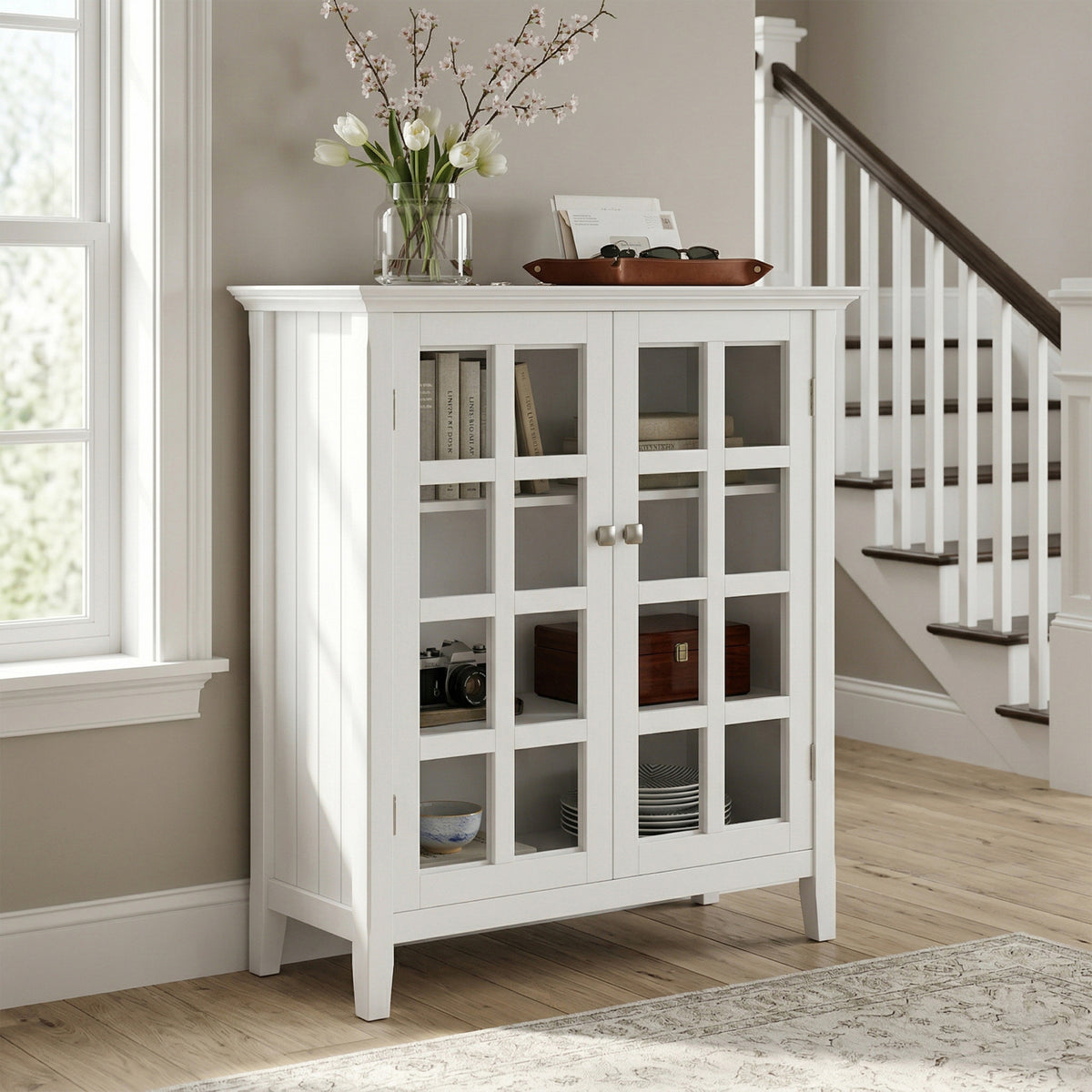 White | Acadian Medium Storage Cabinet