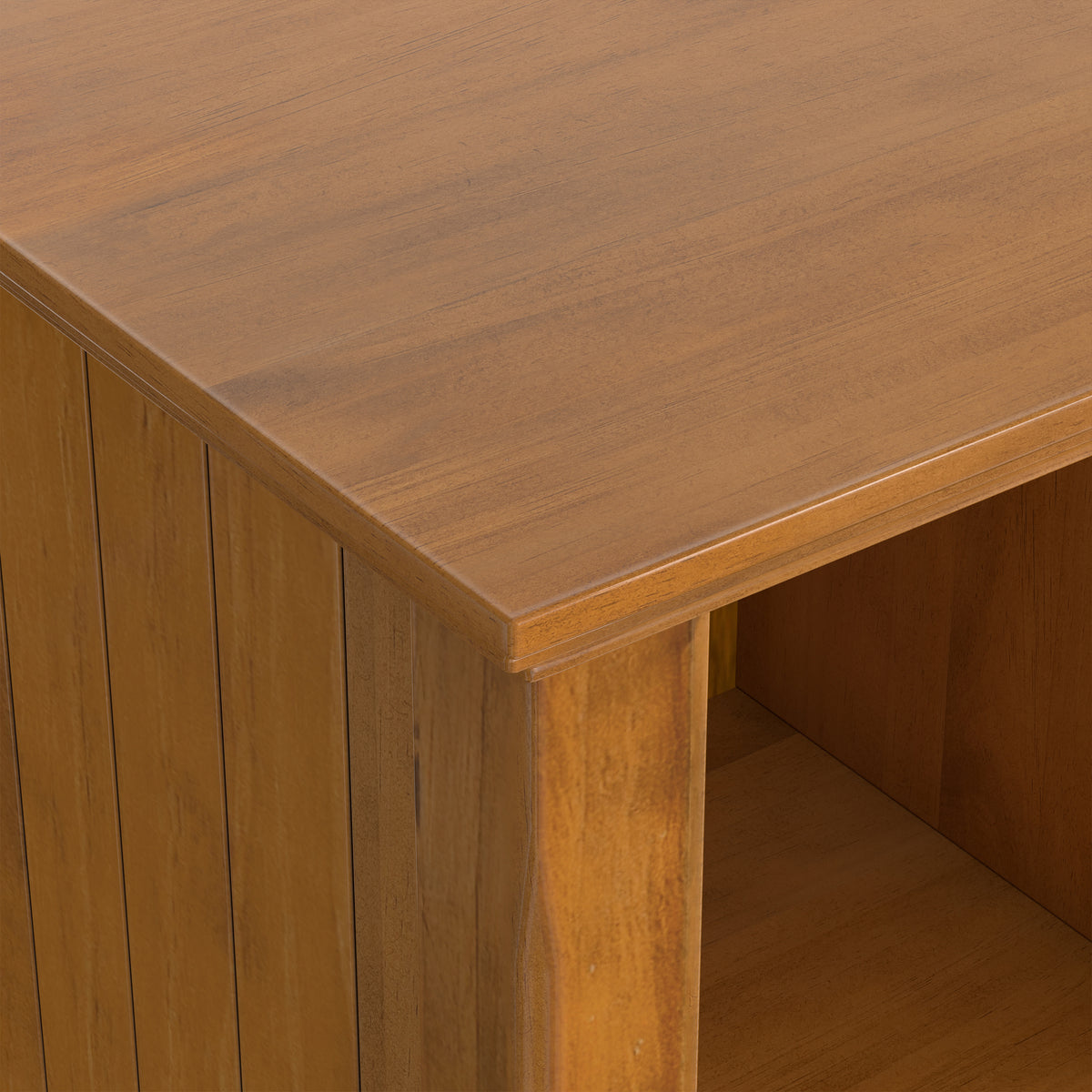 Light Golden Brown | Acadian 8 Cube Storage Sofa Table