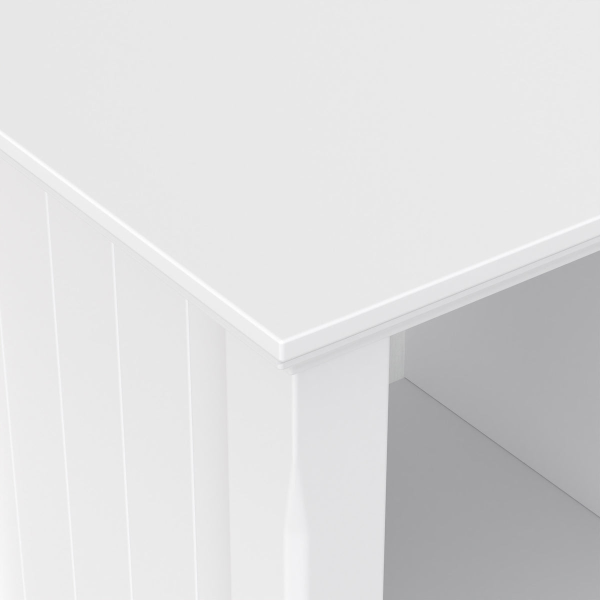 White | Acadian 8 Cube Storage Sofa Table
