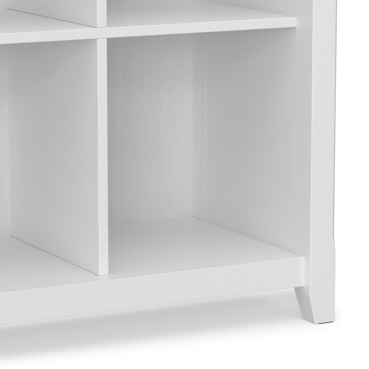 White | Acadian 8 Cube Storage Sofa Table