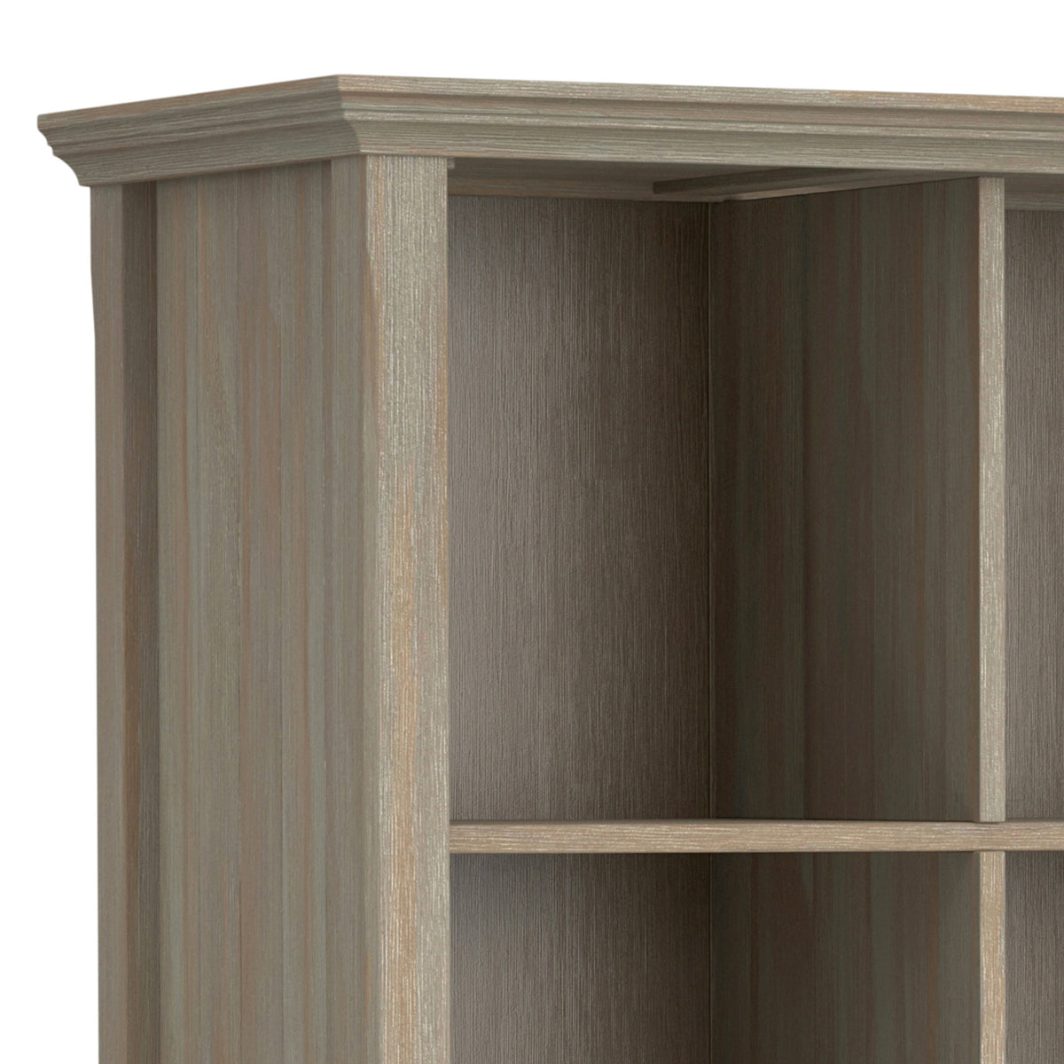 Distressed Grey | Acadian 12 Cube Bookcase