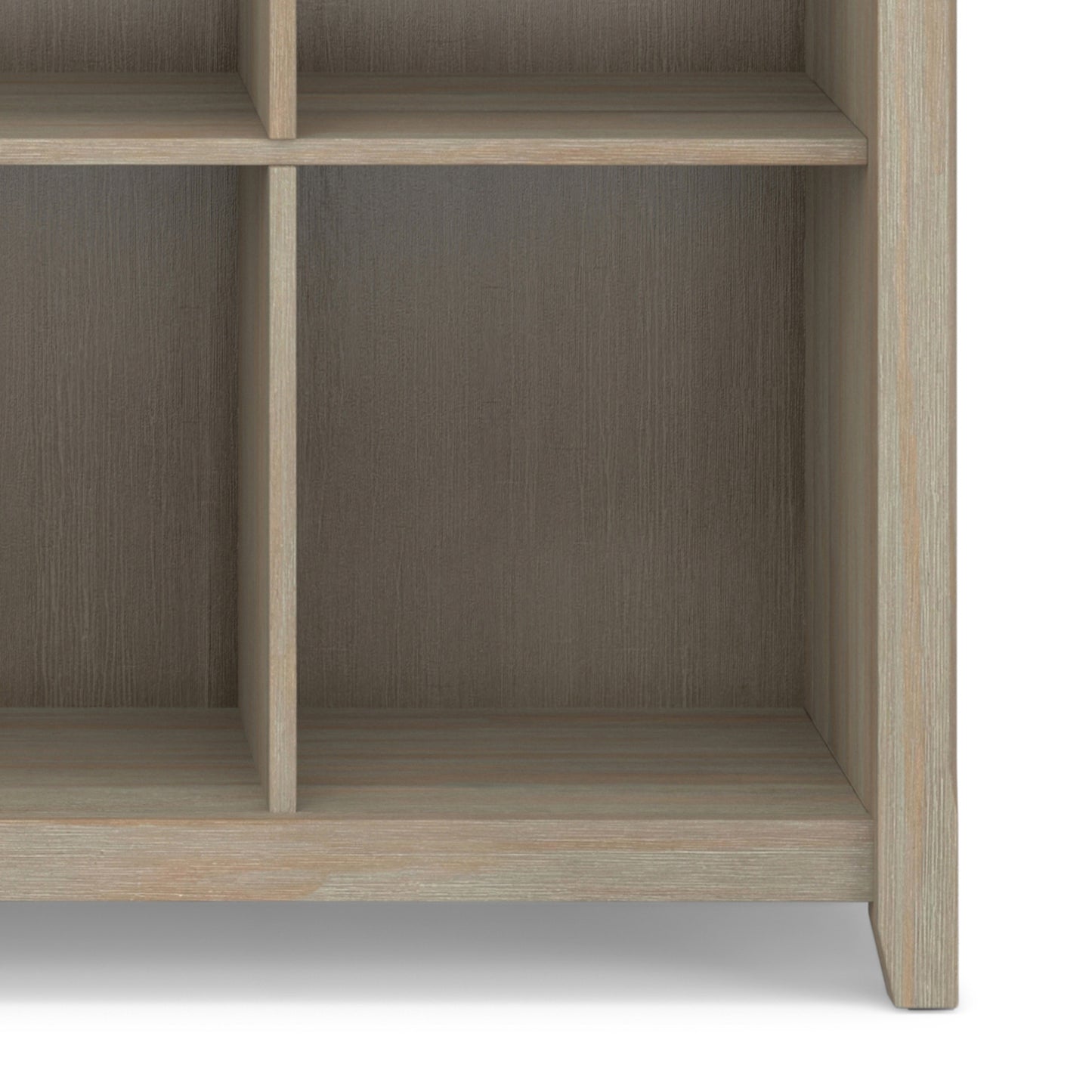 Distressed Grey | Acadian 12 Cube Bookcase