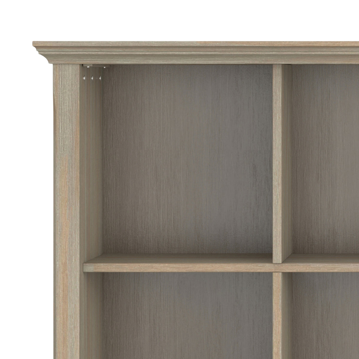 Distressed Grey | Acadian 12 Cube Bookcase