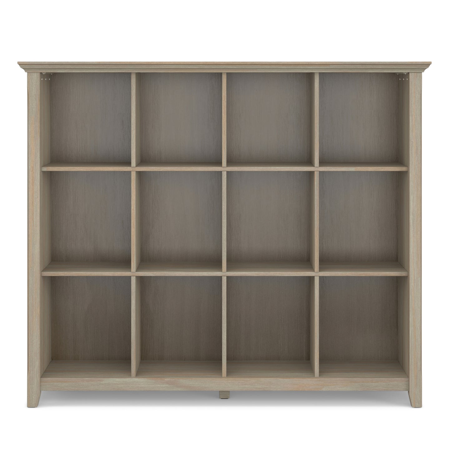 Distressed Grey | Acadian 12 Cube Bookcase