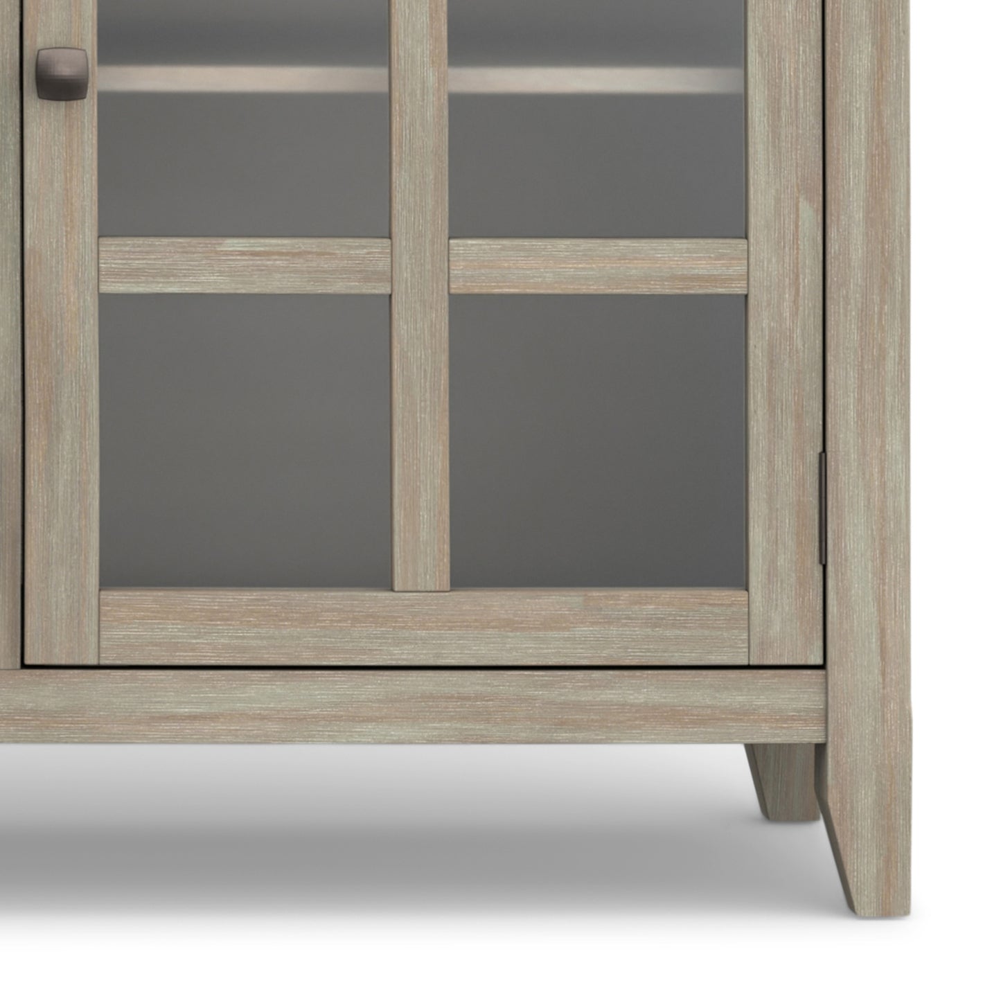 Distressed Grey| Acadian Wide Storage Cabinet